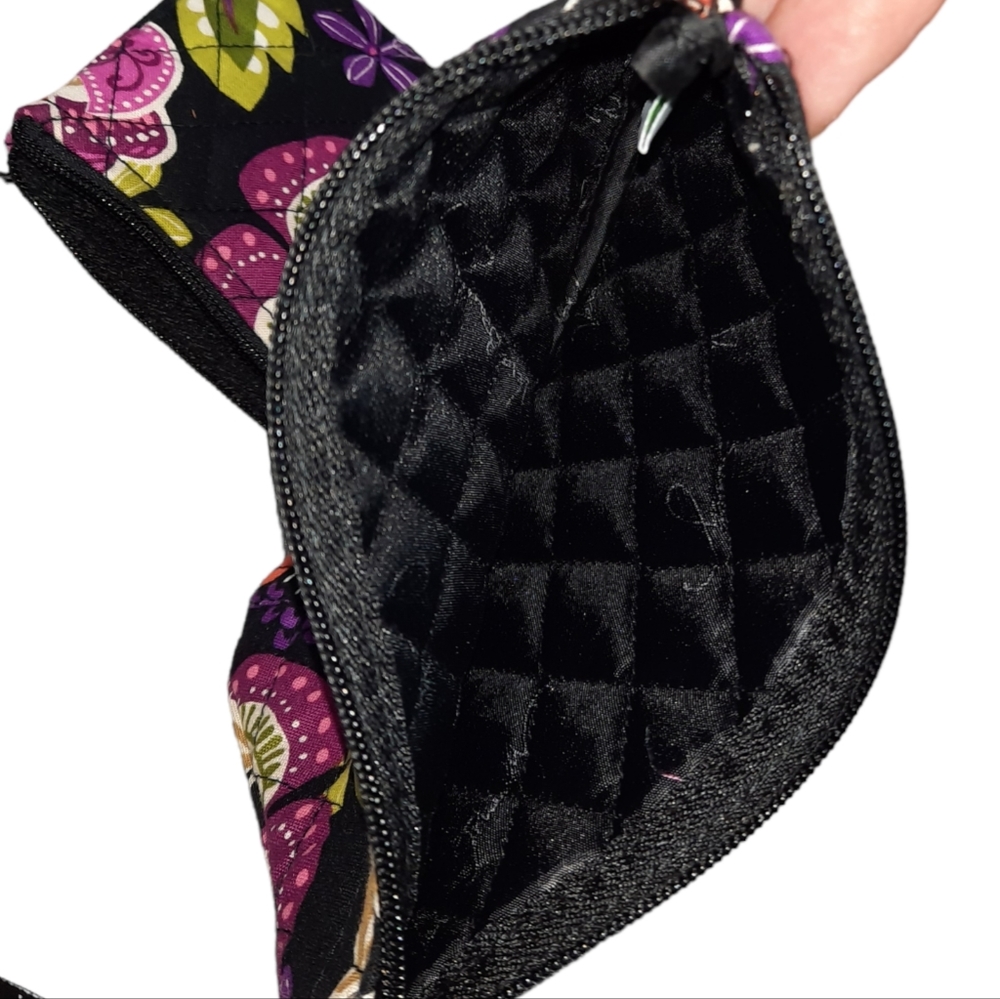 Vera Bradley 2PC Vibrant Floral Quilted Zipper Pouches - Picture 4 of 9